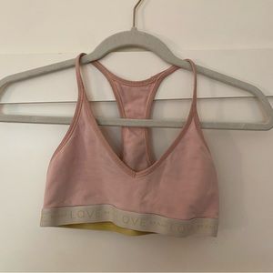 Pink gap sports bra